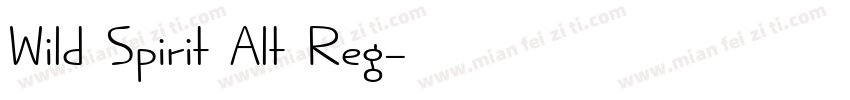 Wild Spirit Alt Reg字体转换